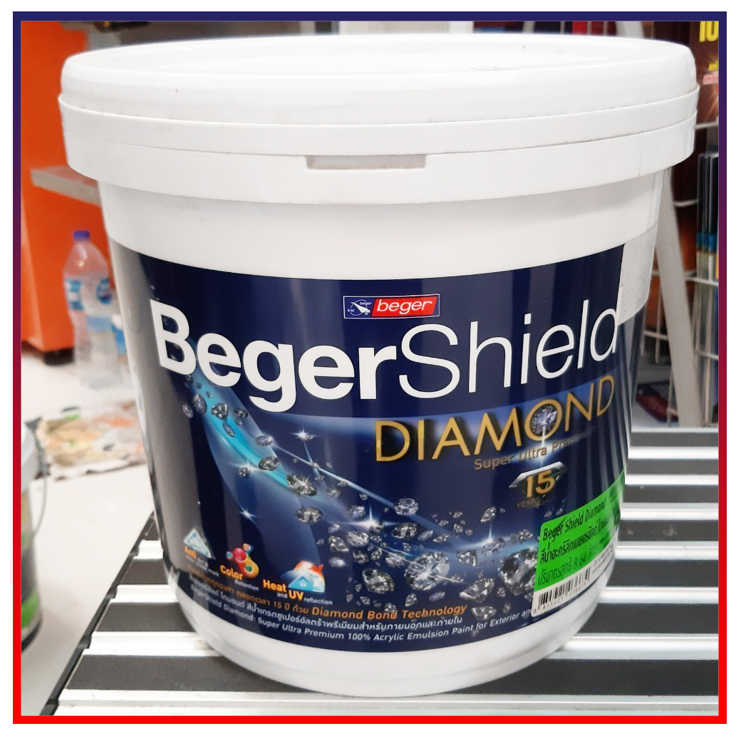 สีน้ำอะคริลิค BEGER DAIMON SHIELD สูตรพรีเมี่ยม 8.64 L